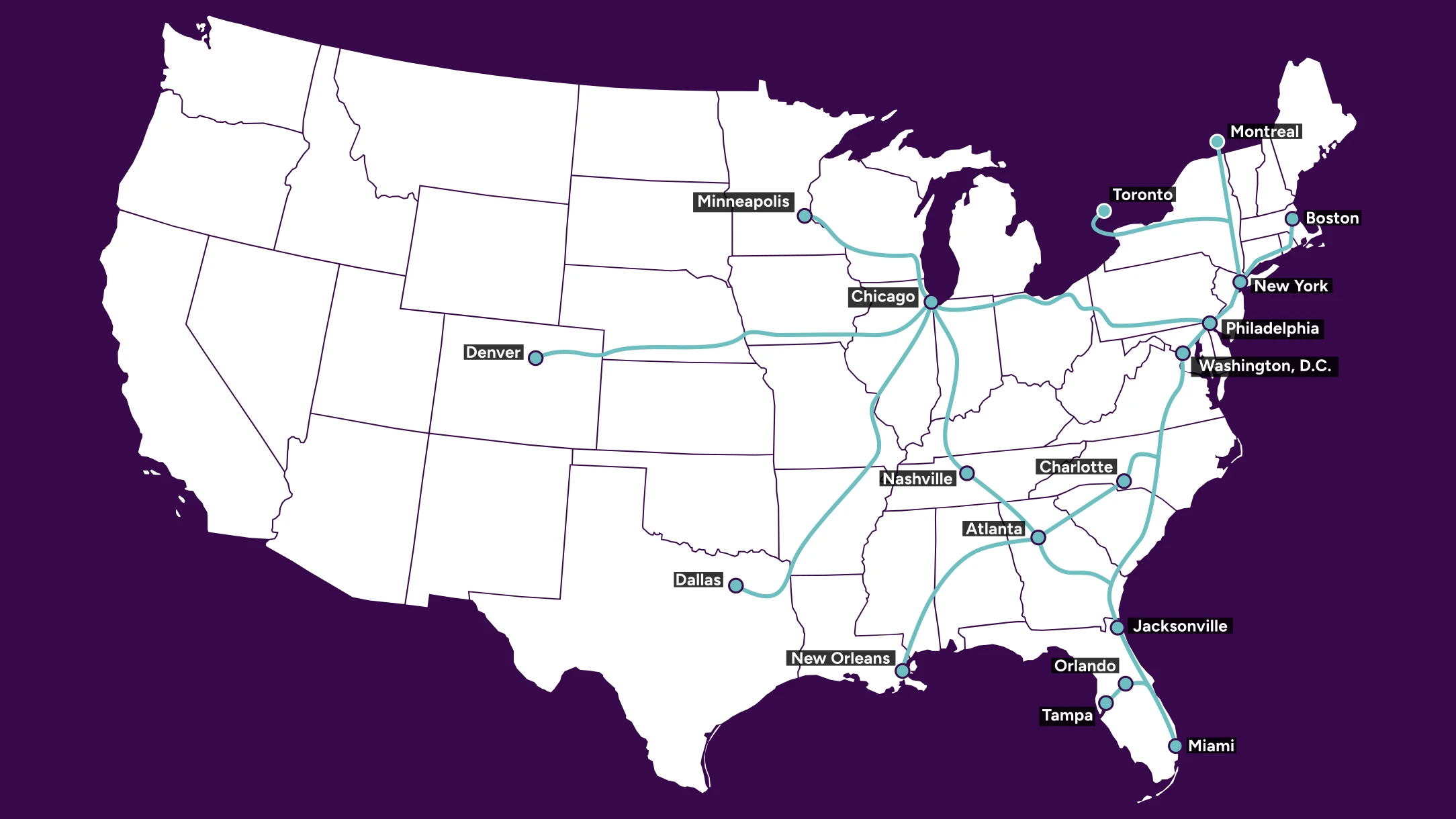 An illustration of Lunatrain's system map.